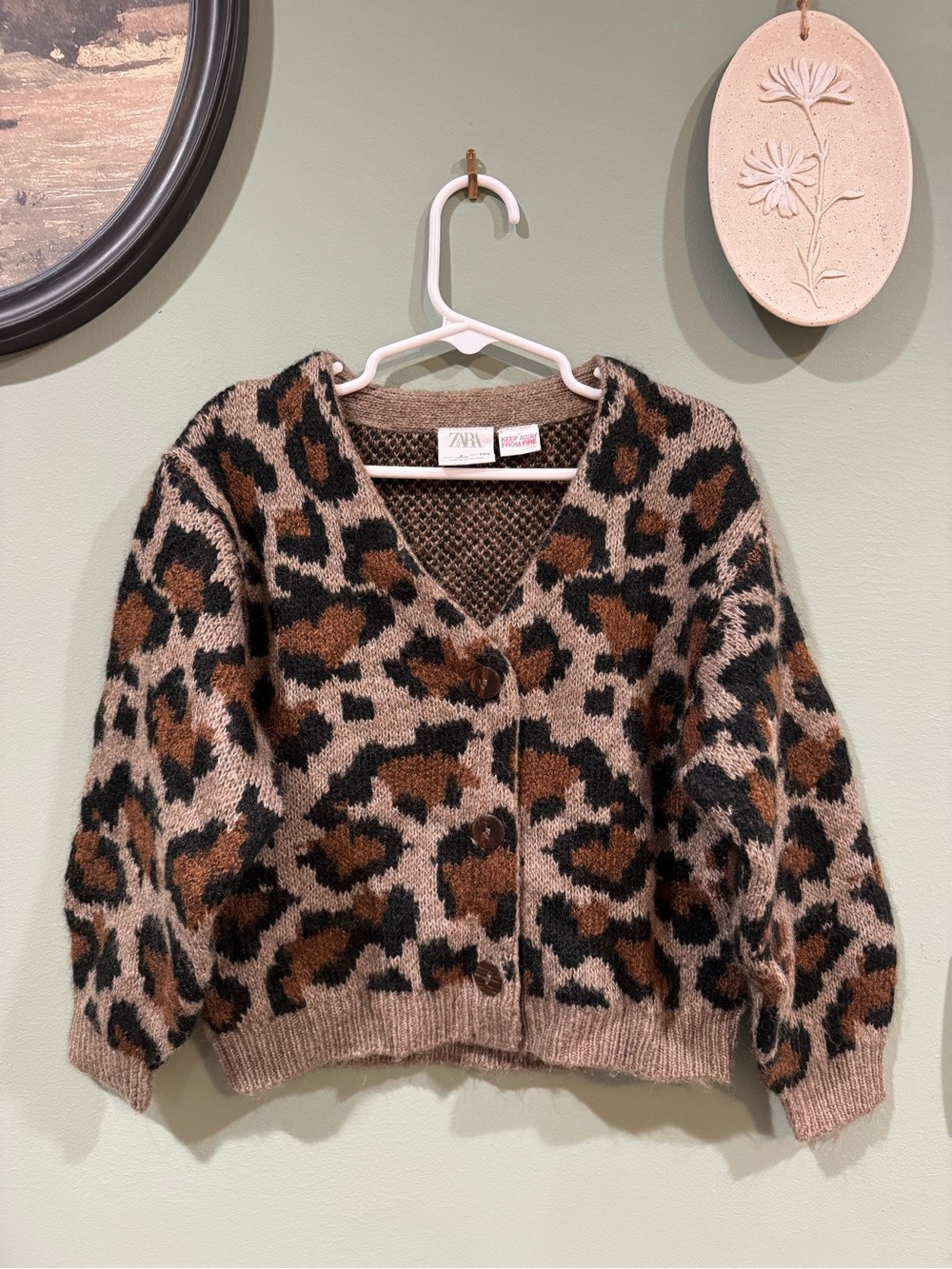 ZARA leopard sweater